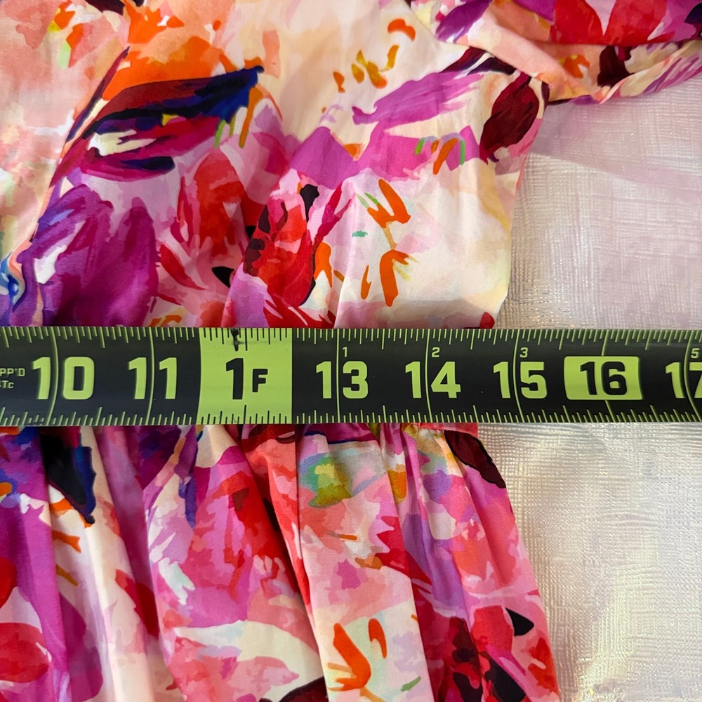NEW Ulla Johnson Collage Dress Women 4 Azalea Tiered Cotton Silk Midi SOLD OUT! - Picture 13 of 15